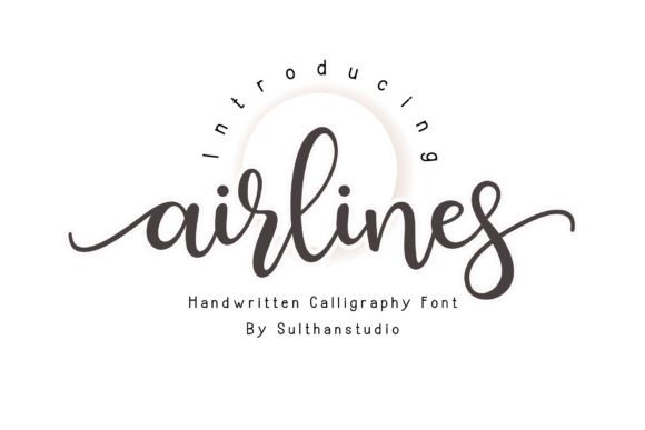 Airlines: Discover a Hand-Made Font for Creative Design