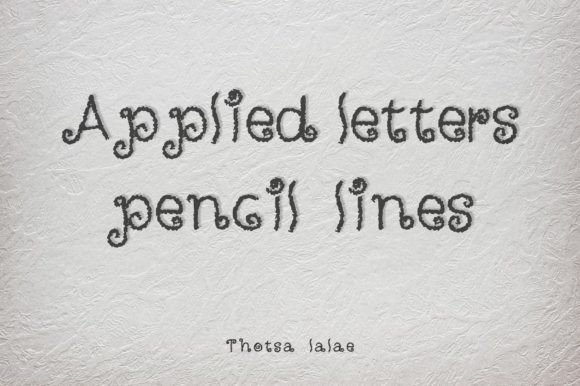 Applied Letters: A Hand-Drawn Vintage Typeface for Unique Designs