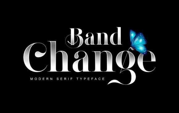 Band Change: A Modern Serif with Vintage Charm