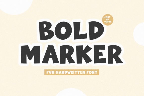 Bold Marker: A Unique Display Font for Impactful Designs