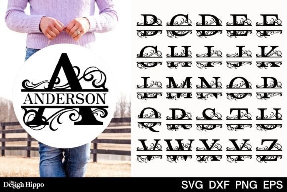 Craft Personalized Gifts with Split Monogram SVG