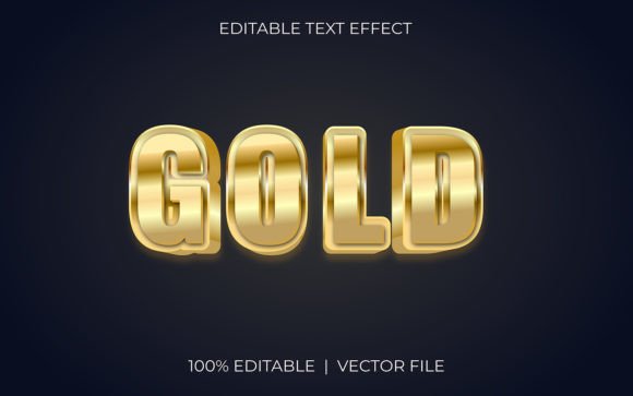 Gold Text Effect Design for Premium Visuals