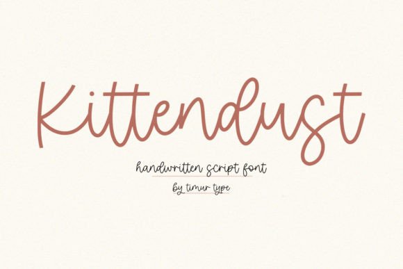 Kittendust: A Modern Handwritten Font for Creative Projects