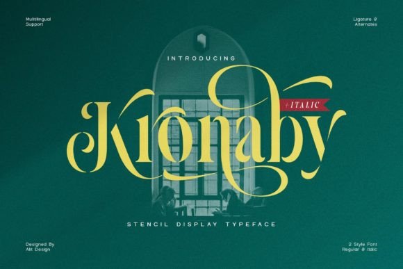 Kronaby: Where Stencil Meets Elegant Serif Typography