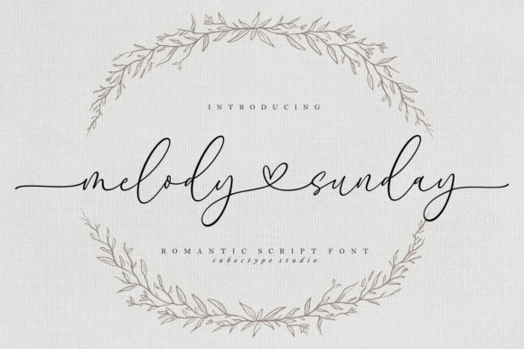 Melody Sunday: An Elegant Calligraphy Font for Modern Design