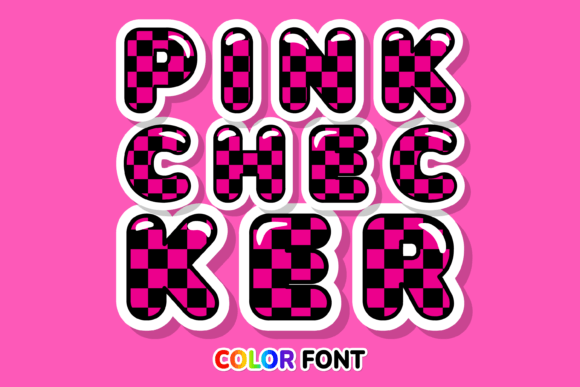 Pink Checker: A Vibrant Font for Modern Designs
