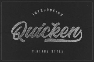 Quicken: A Beautiful Handwritten Font for Vintage Charm