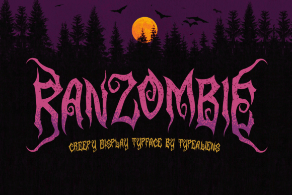 Ranzombie: A Gothic Horror Font for Creepy Designs