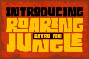 Roaring Jungle: A Vintage Font for Bold Designs