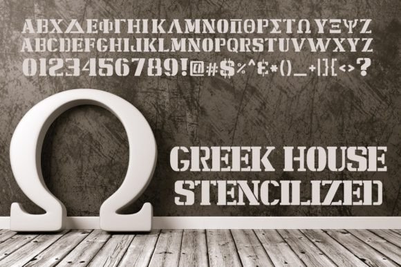 Stencilized: A Bold Font for Greek Life and Collegiate Design