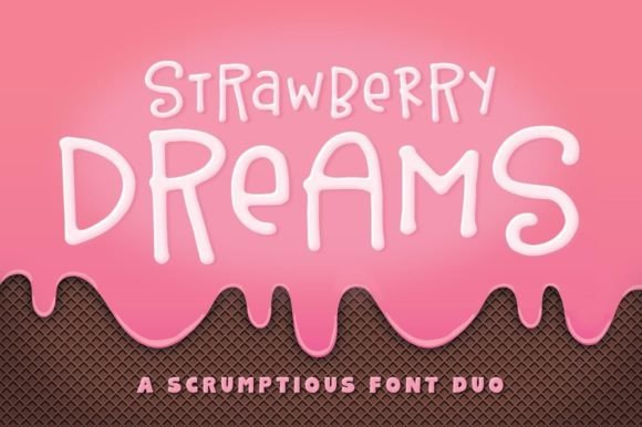Strawberry Dreams: A Sweet Font Duo for Charming Designs