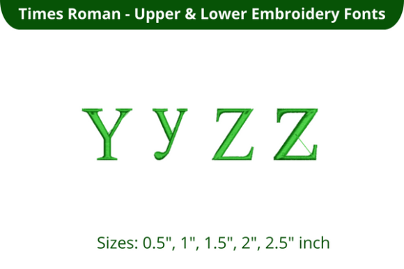 Times Roman Font YZ: Classic Elegance for Modern Embroidery