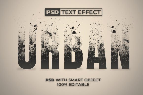 Urban Text Effect Dispersion Style